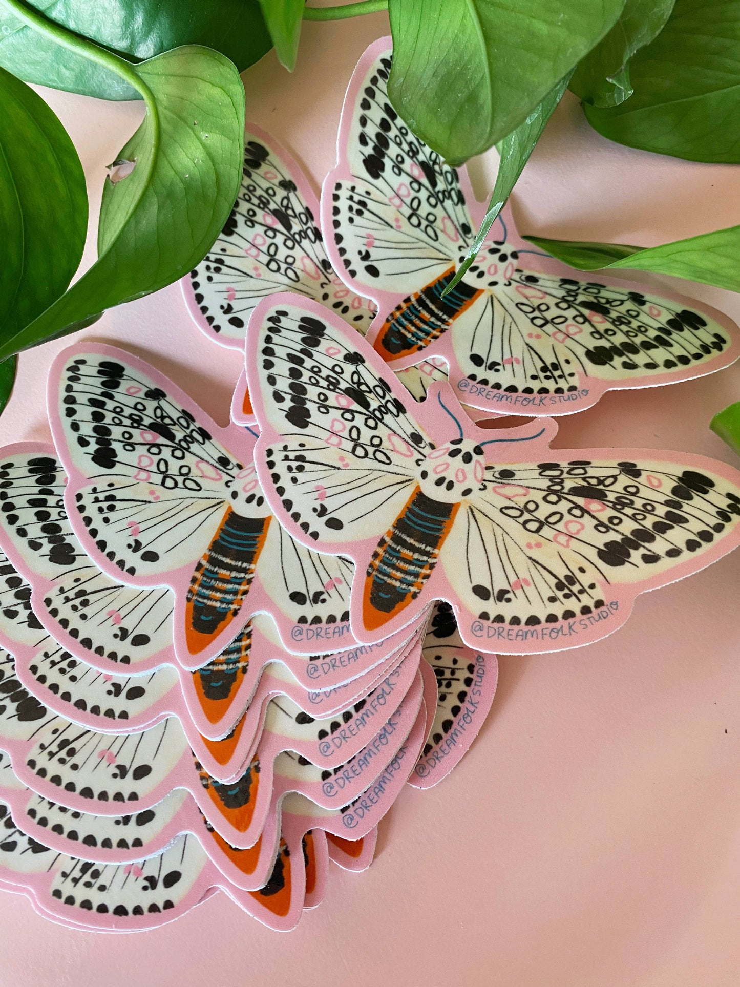 Leopard Moth Sticker - Insect/Nature Sticker