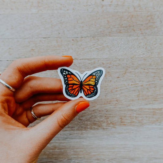 Mini Monarch Vinyl Sticker