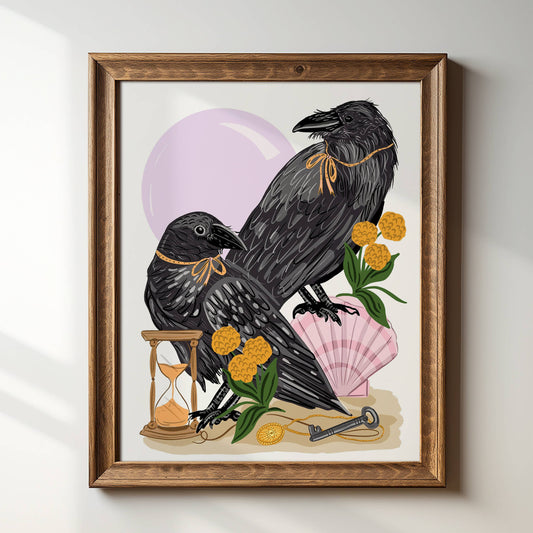 "Crows & Curiosities" 8" x 10" Giclée Art Print