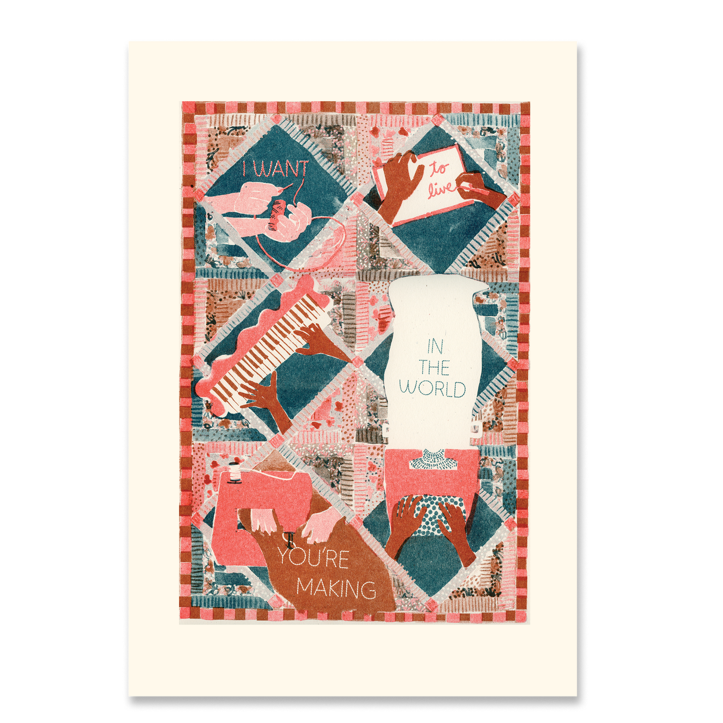 World You're Making Risograph 11x17 Art Print