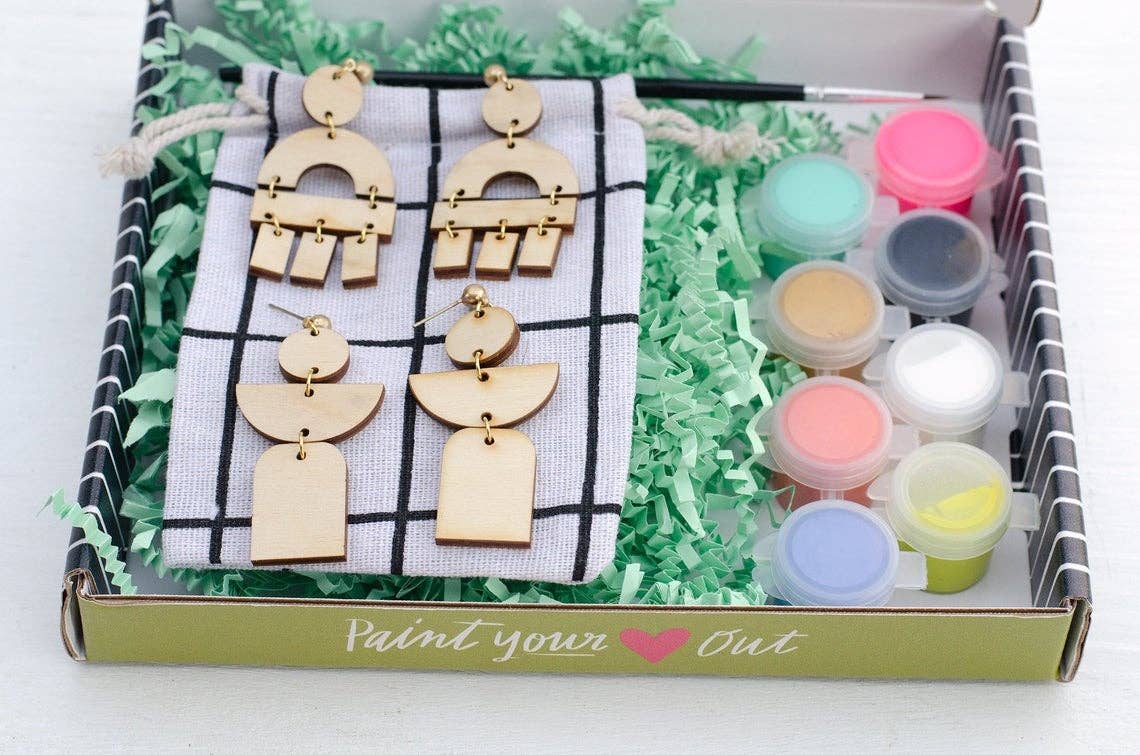 DIY Paint Your Own Sydney Statement Earrings Kit