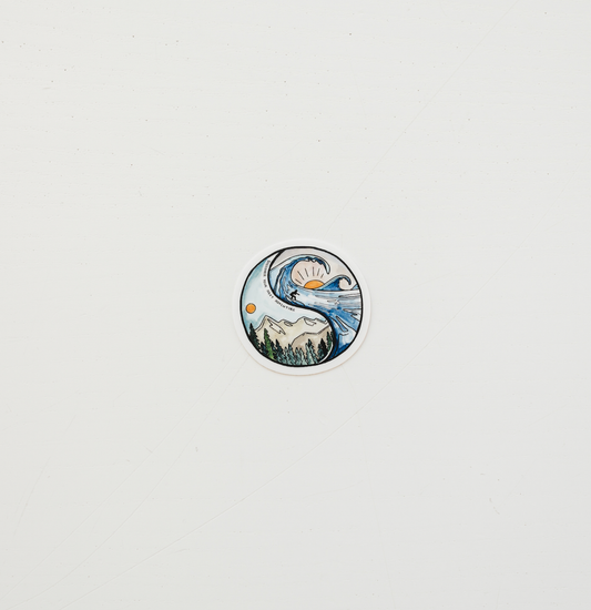 Mini Yin Yang Vinyl Sticker