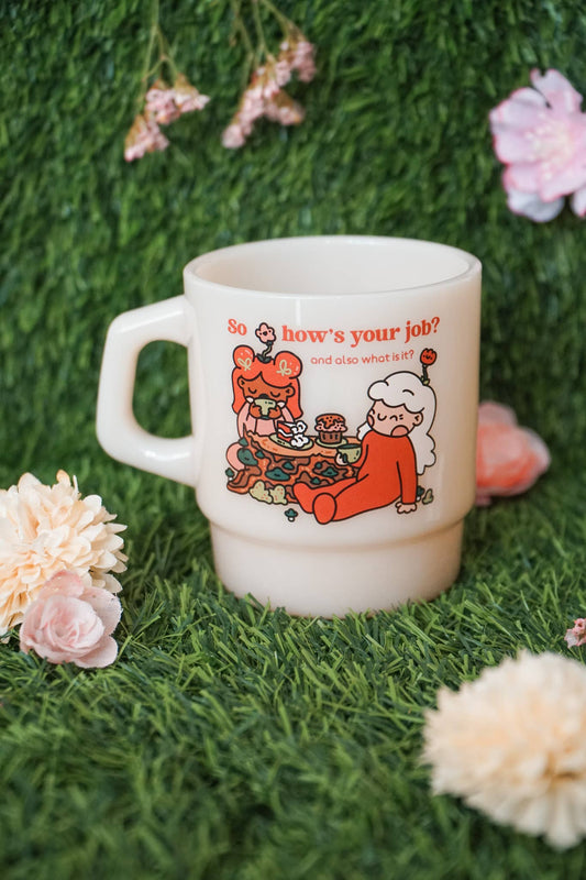 "So how's your job?" Vintage Diner Mug