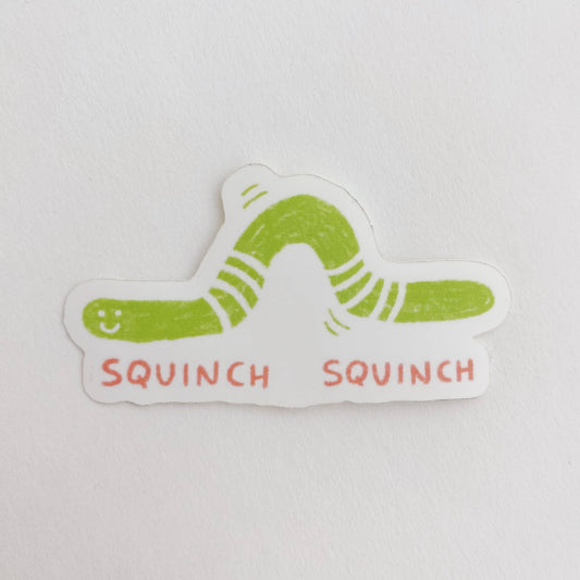 Sticker - squinch worm