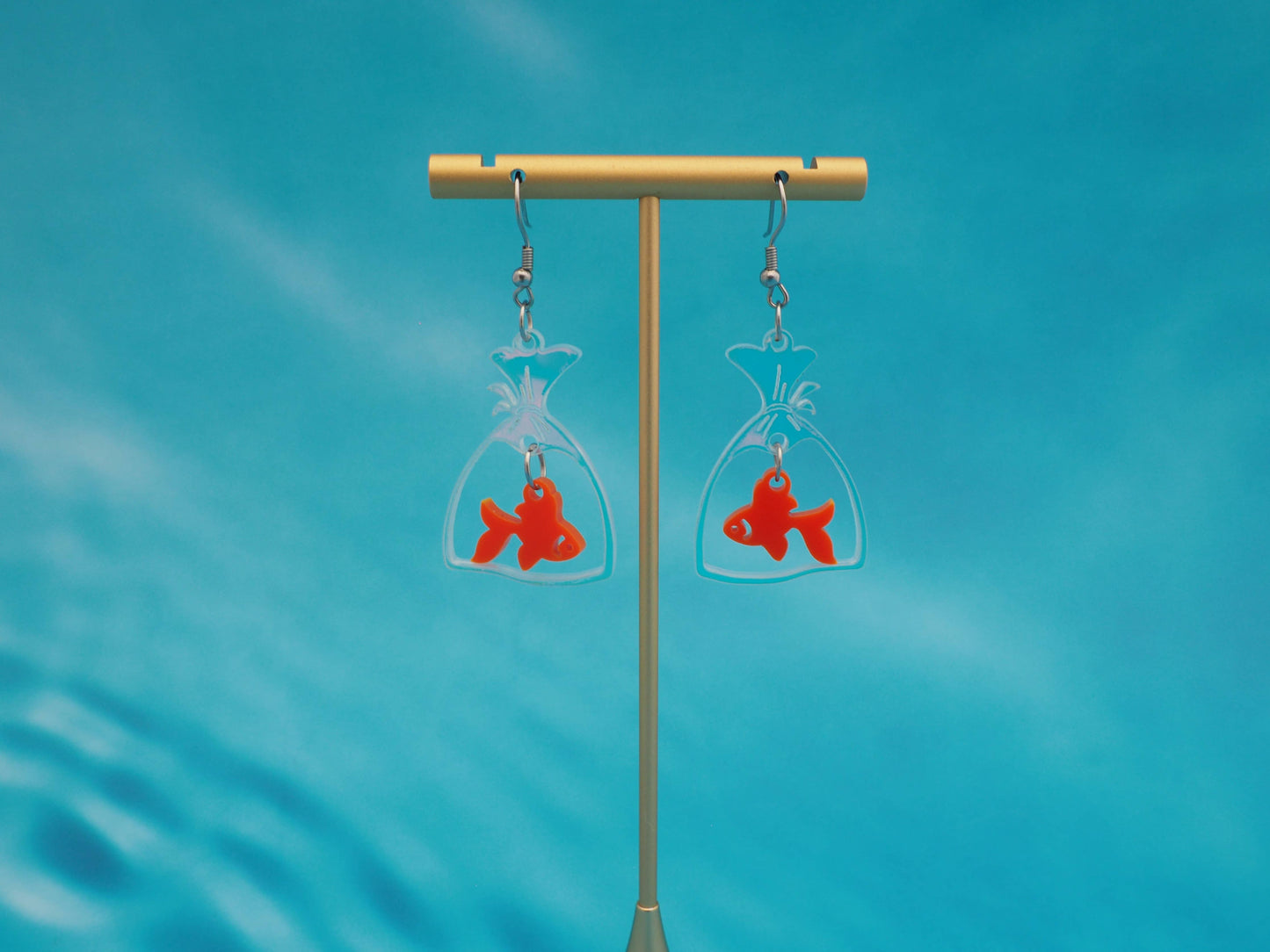 Fish in a Bag earrings