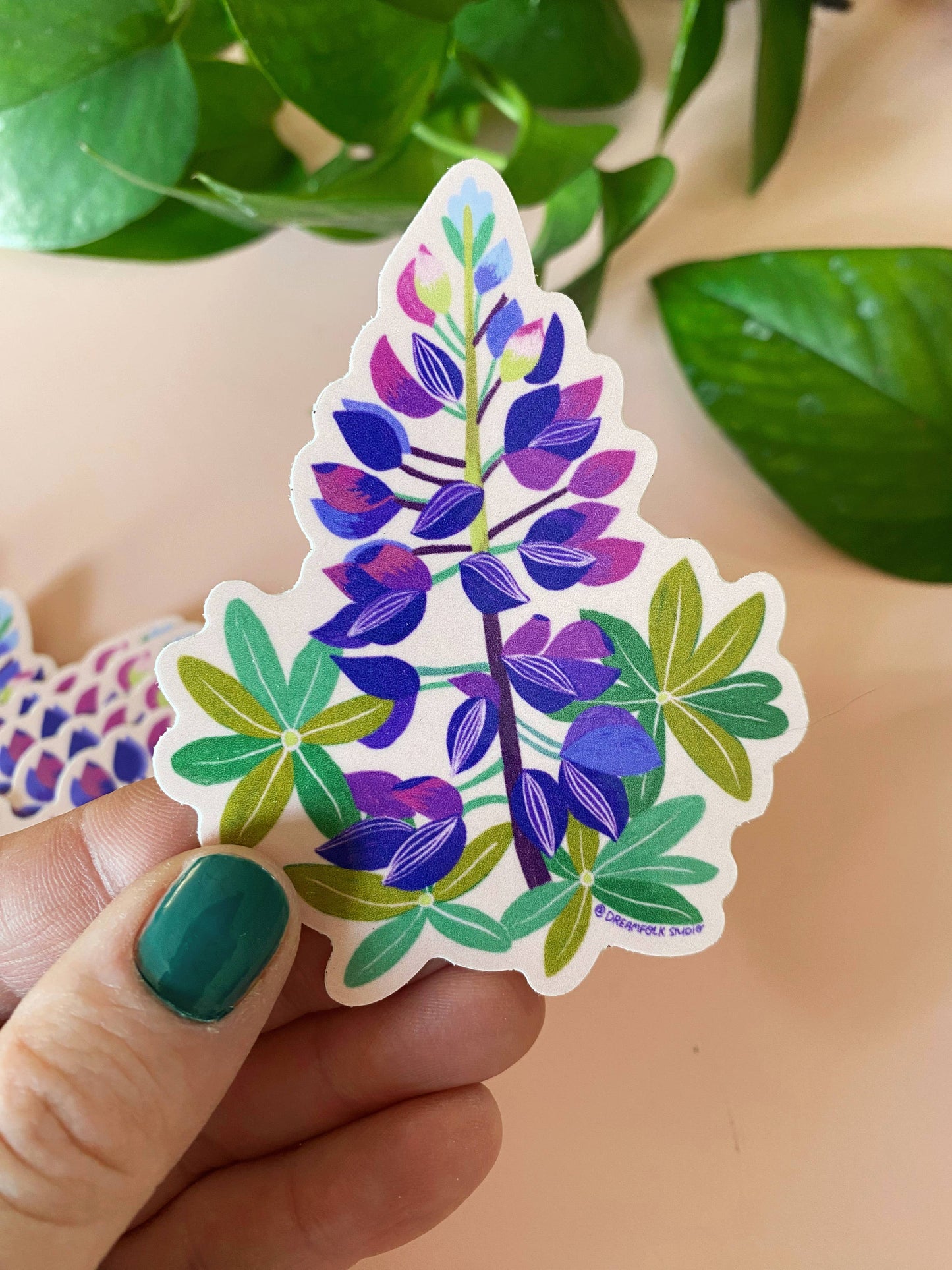 Lupine Flower Sticker - PNW Wildflowers