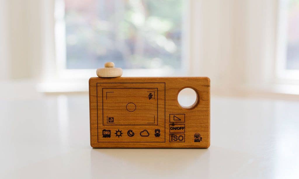 Wooden Toy Camera for Kids