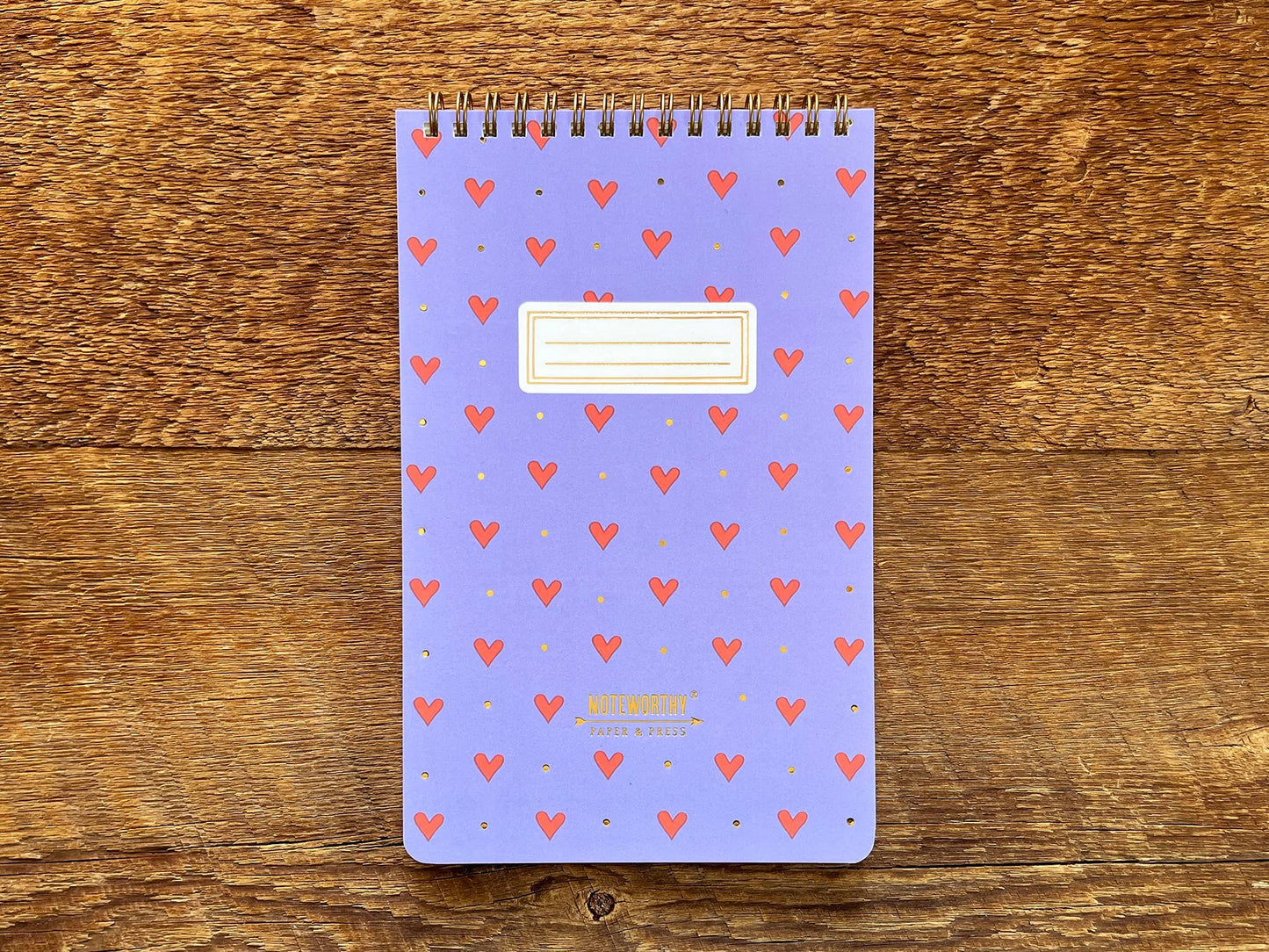 Hearts Pattern Small Notebook