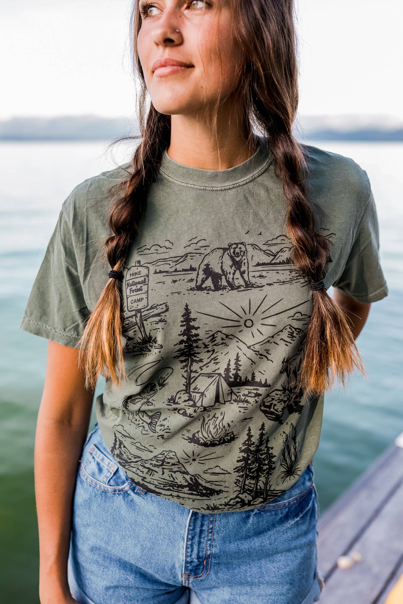 National Forest Unisex Tee - Moss