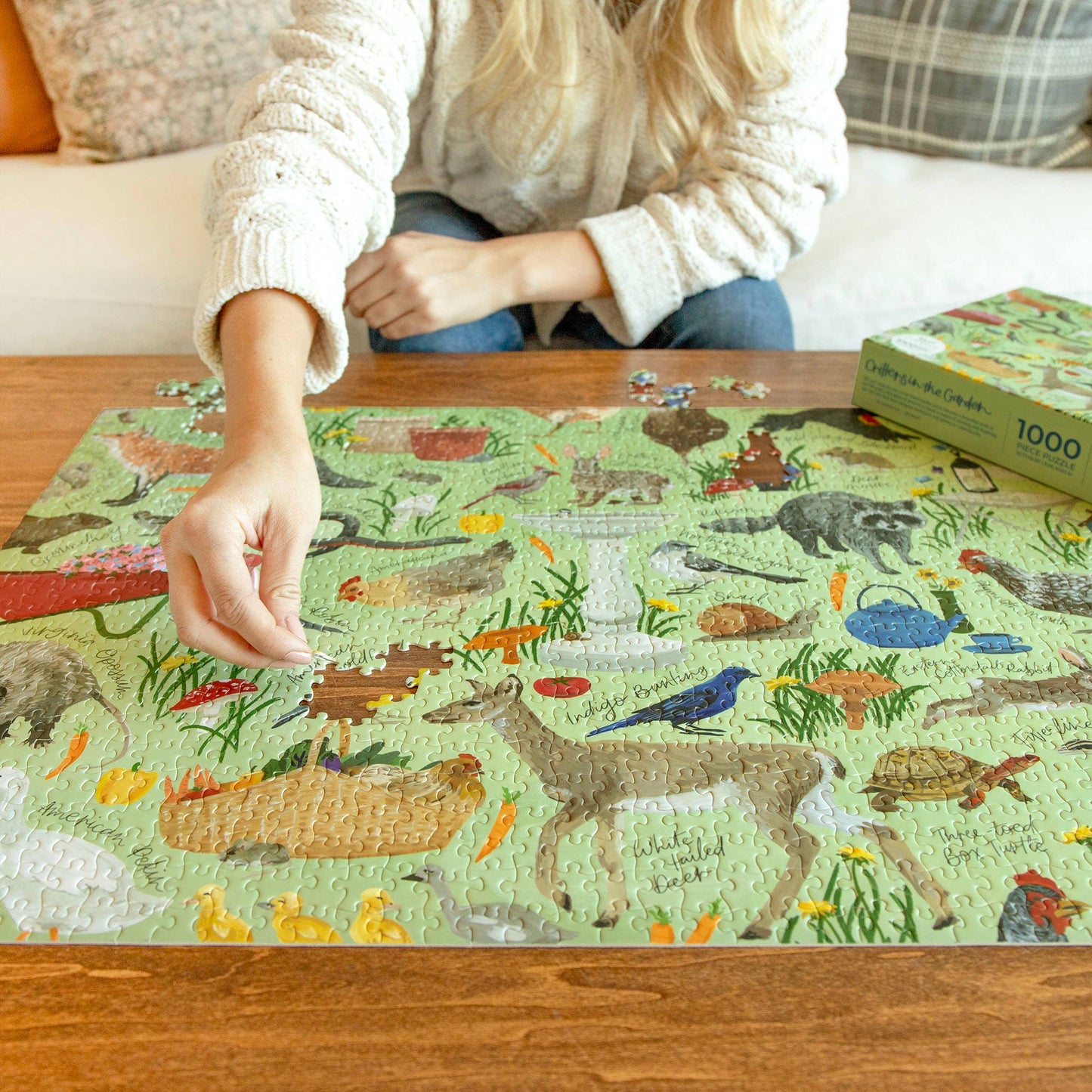 Critters In The Garden - 1000 Piece Jigsaw Puzzle