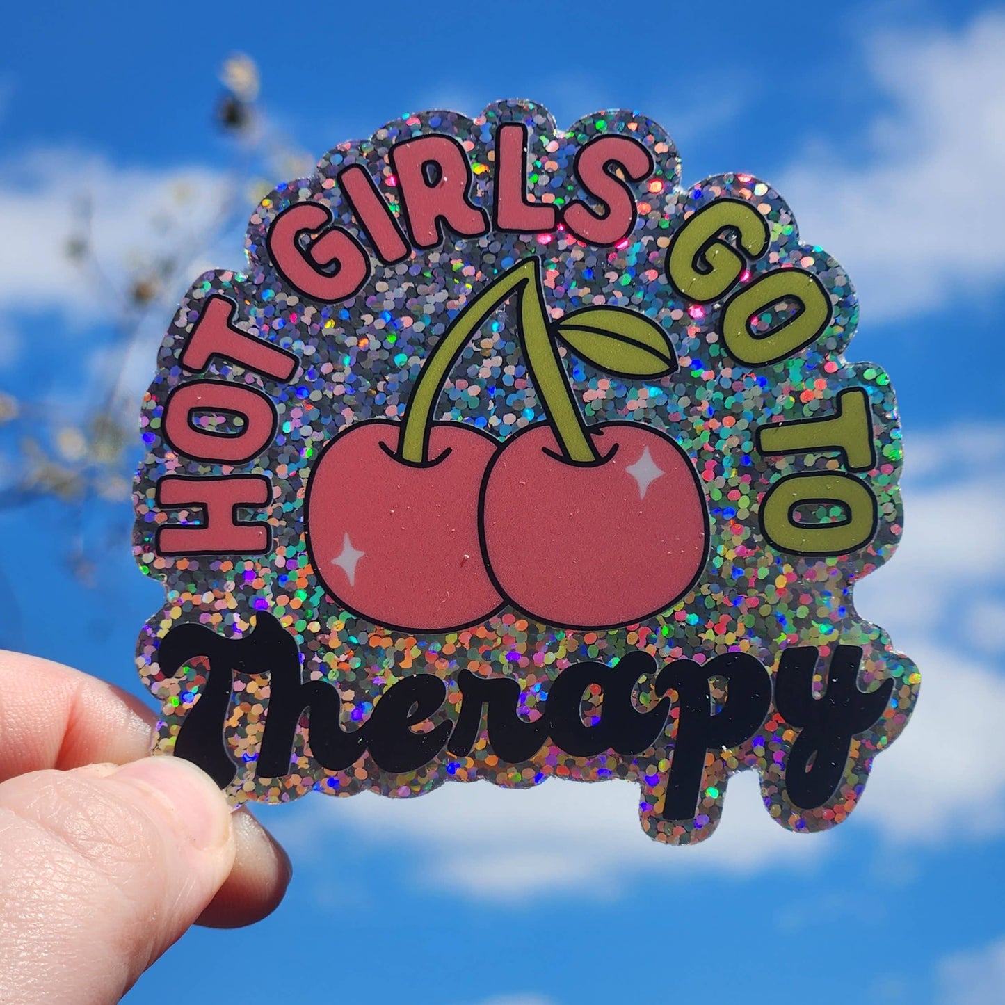 Hot girls go to therapy sticker hydroflask journal planner