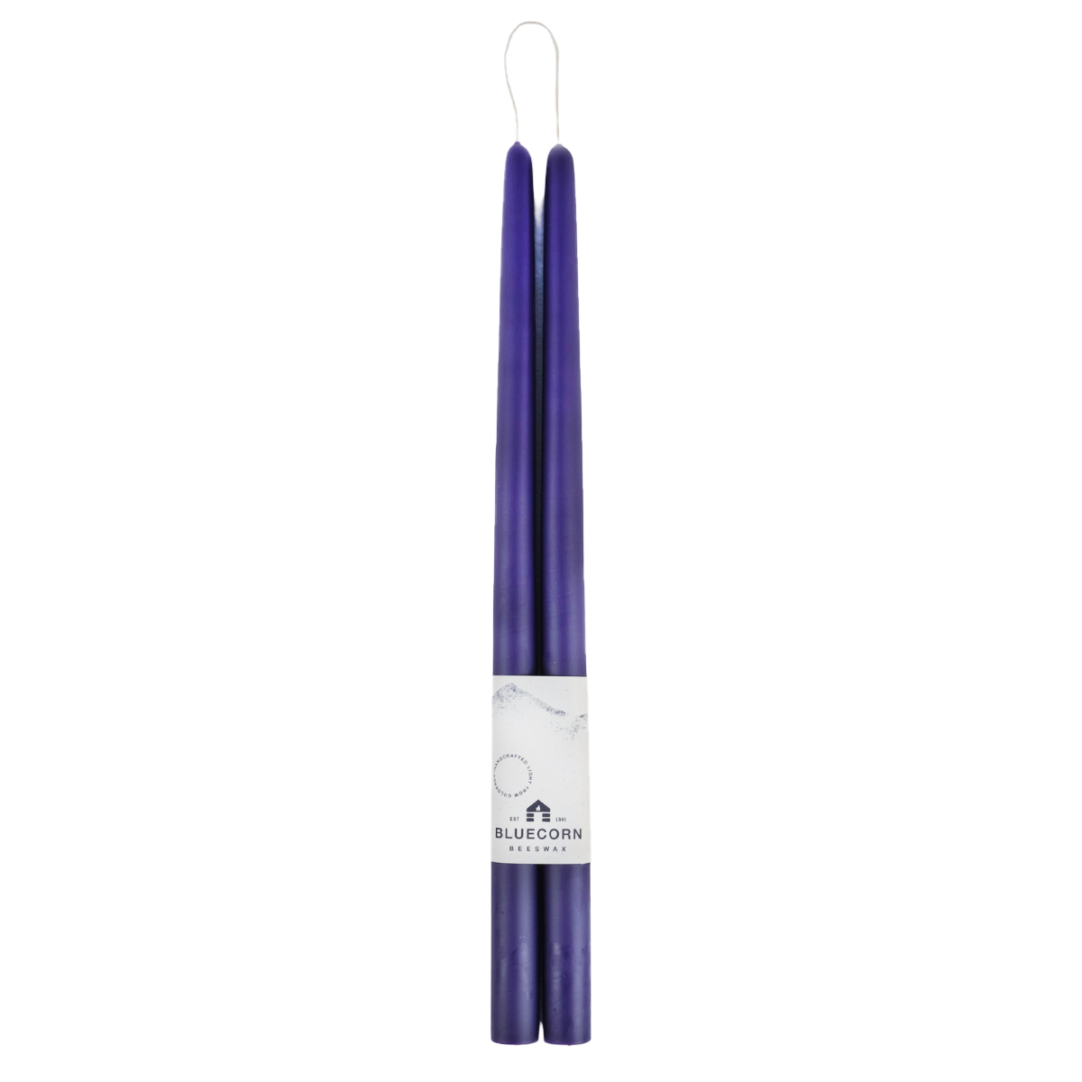 Pair of Hand-Dipped Beeswax Taper Candles