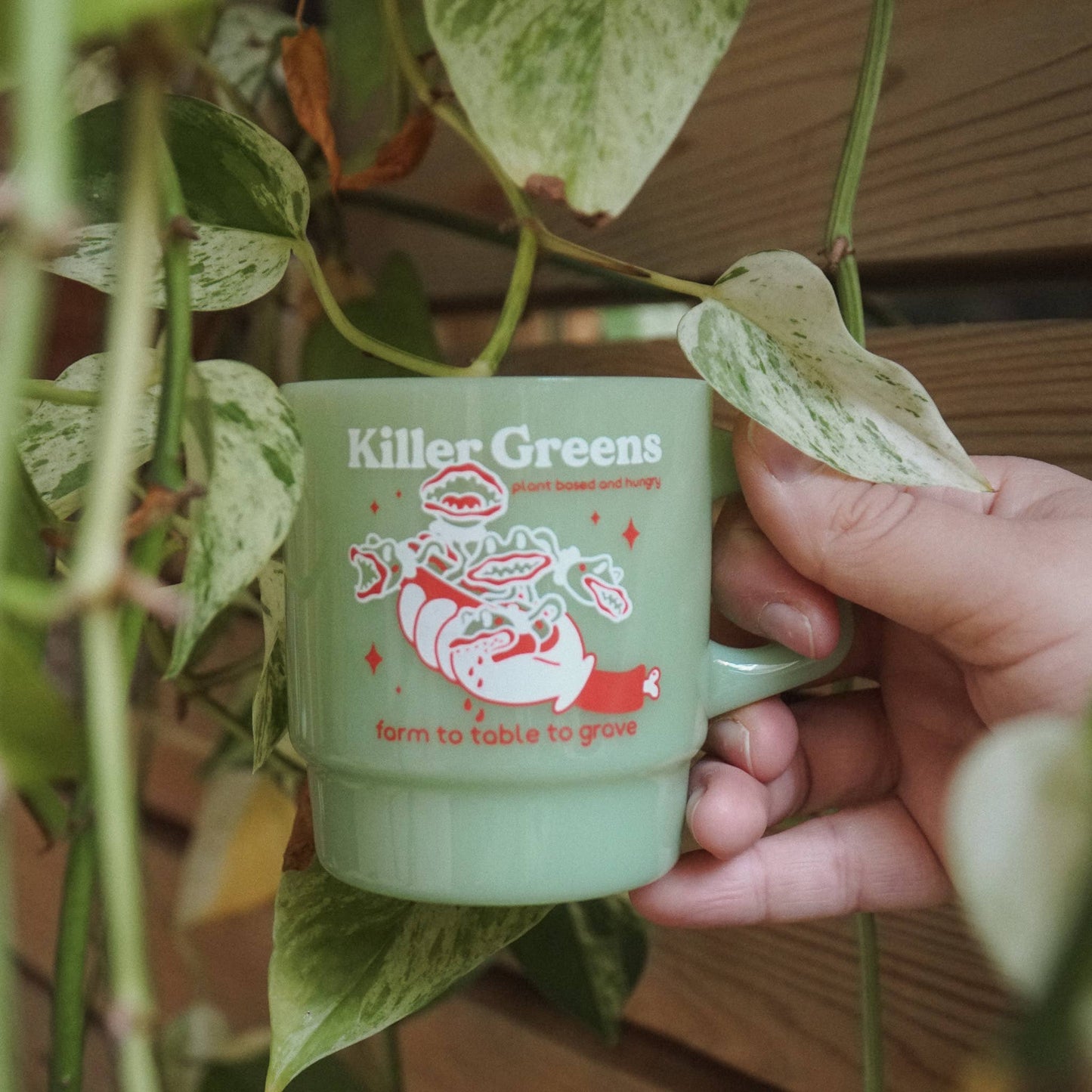 "Killer Greens" Vintage Diner Mug