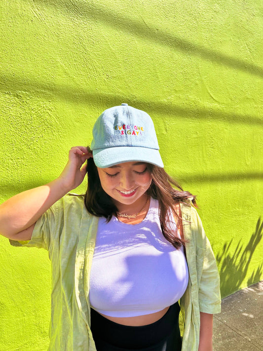 Everyone Is Gay Denim Baseball Hat
