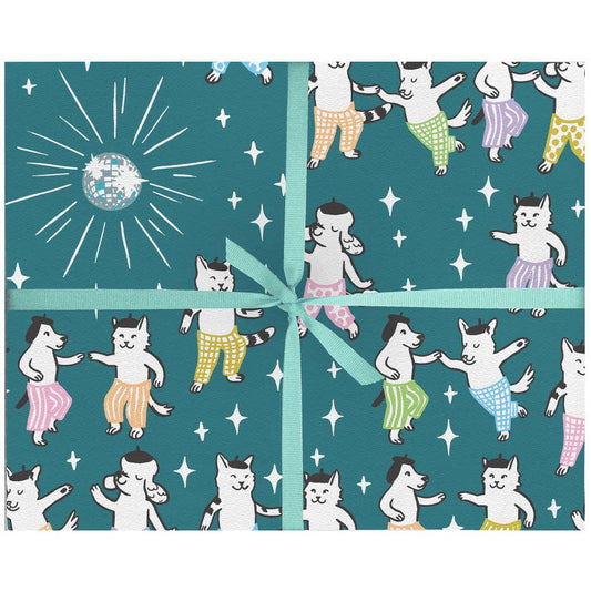 Beret Disco Party Gift Wrap