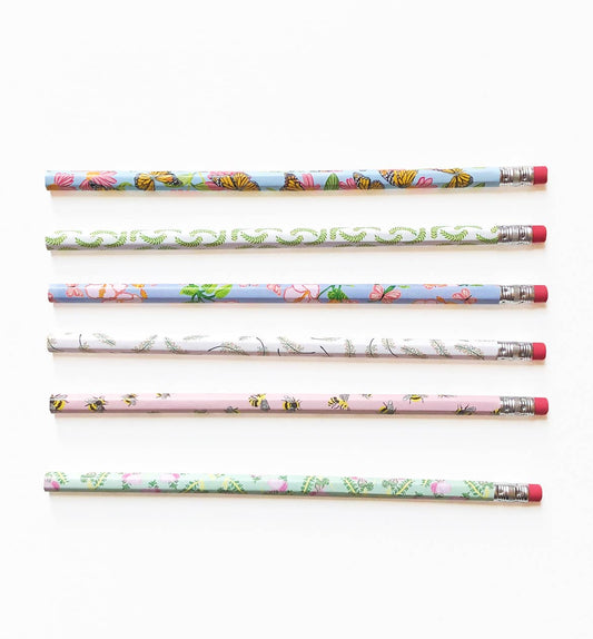 Flowery Garden Pencil Set