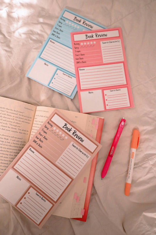 Book Review Notepad | 5”x7.5" | Reader Stationery