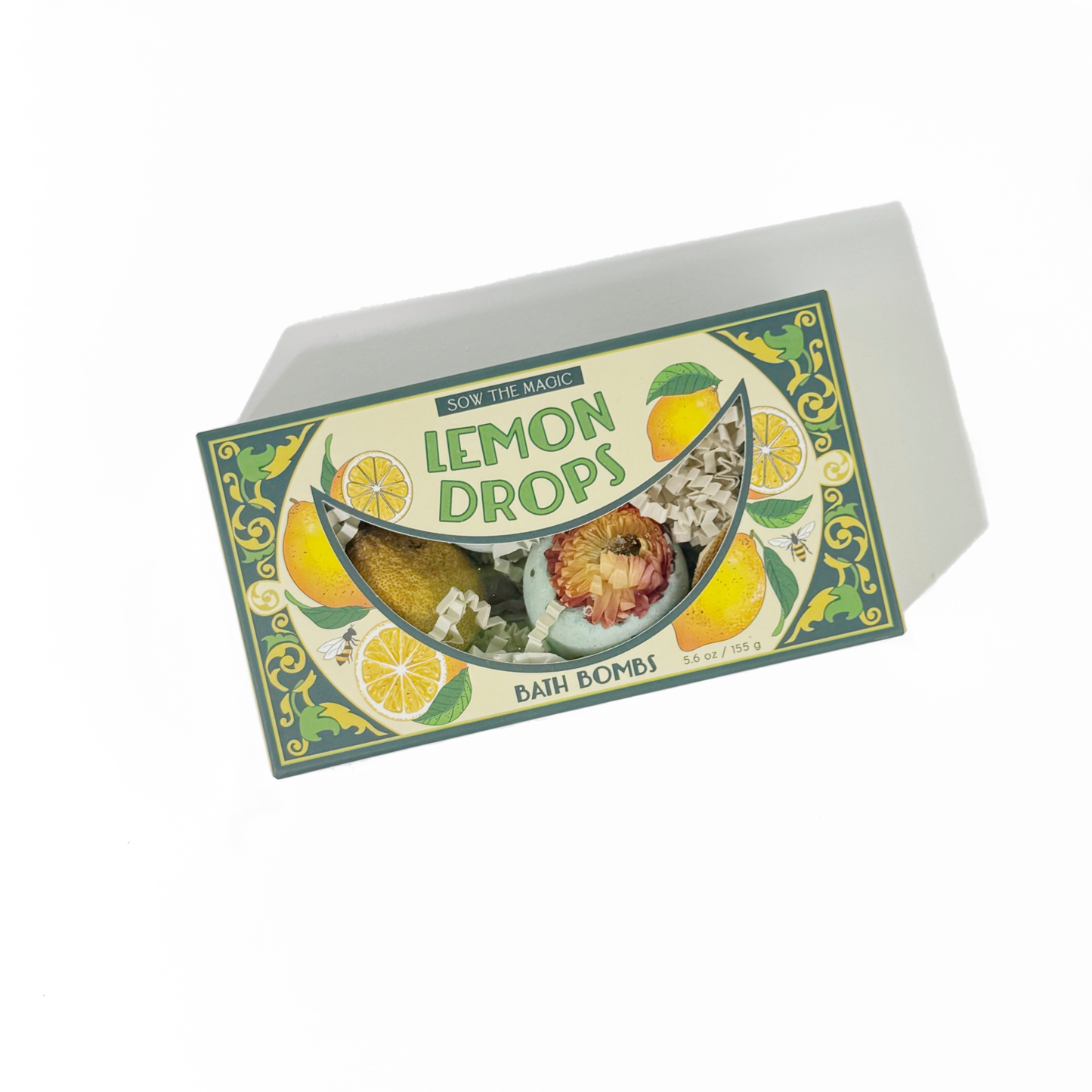 Lemon Drops Bath Bomb Gift Set Made with Citrus + Peppermint