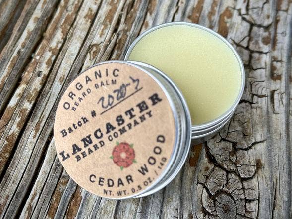 Cedar Wood Organic Beard Balm: 0.5 Oz