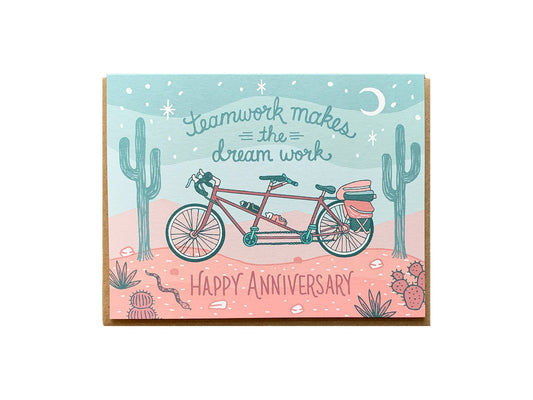 Tandem Anniversary Card
