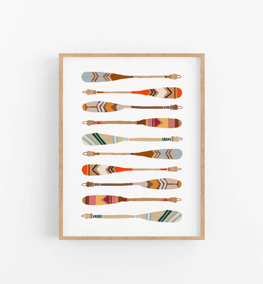 Paddles Art Print