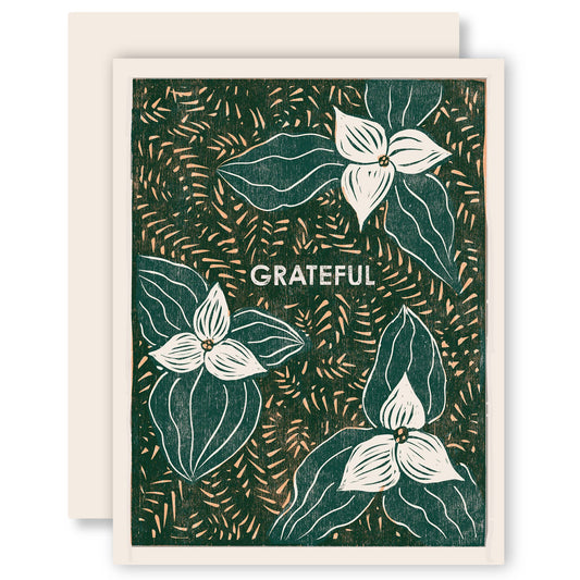 Grateful (Trillium) Gratitude Card