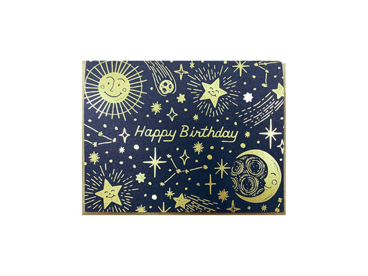 Celestial Birthday Card