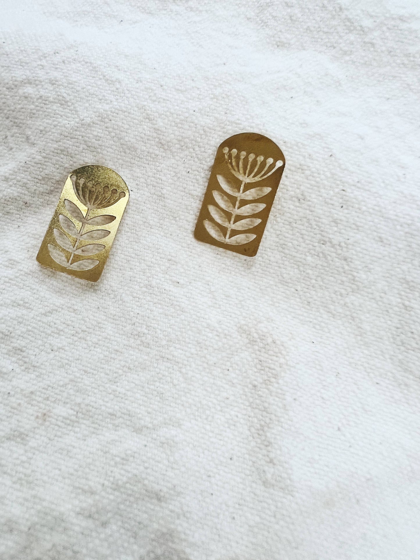 Folk flower earrings