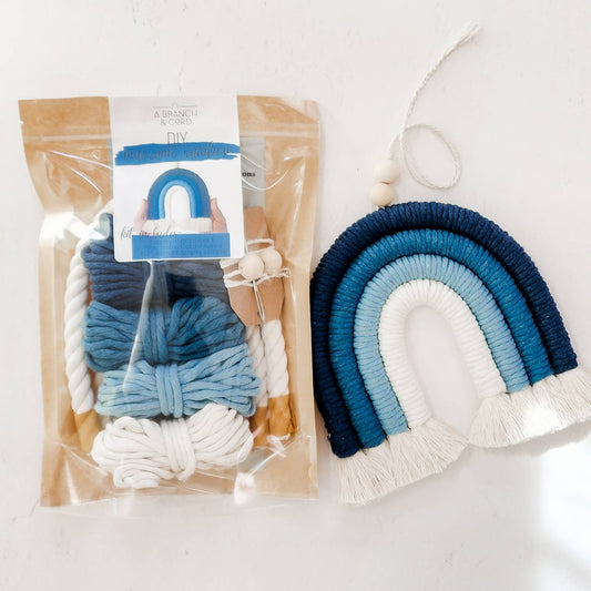DIY Macrame Rainbow Kit: The Blues