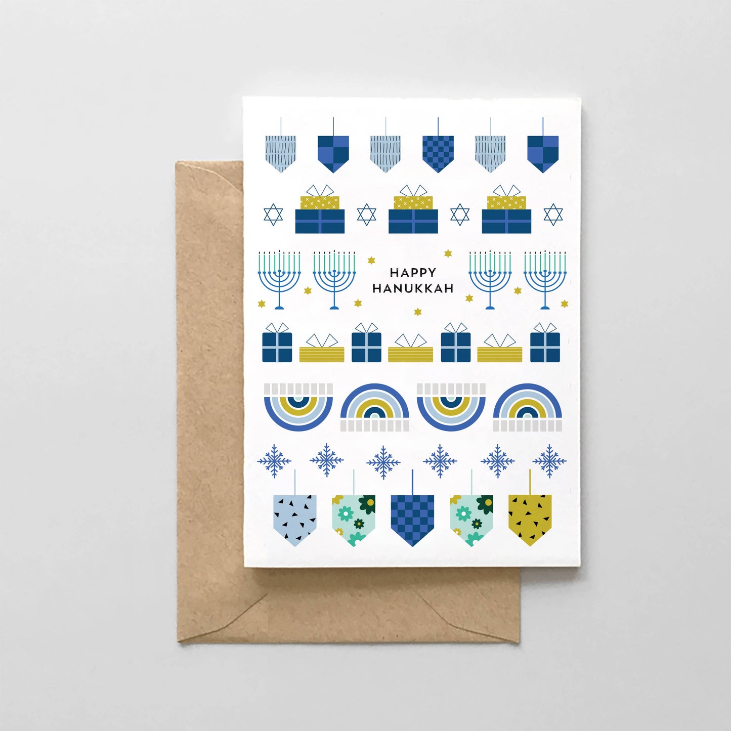 Happy Hanukkah Collage Card: Single Cards