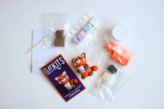 Red Panda DIY Polymer Clay Kit | Arts & Craft Kit