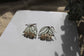 Lotus Bud // Stained Glass Resin Earrings