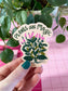 Plants are Magic Sticker - Vervain - Verbena Flower Decal