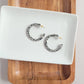 Camy Hoops - Black Dot // Gift, Earrings, Jewelry, Fall