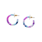 Cam Mini Hoops - Purple Party // Earrings, Jewelry, Gifts