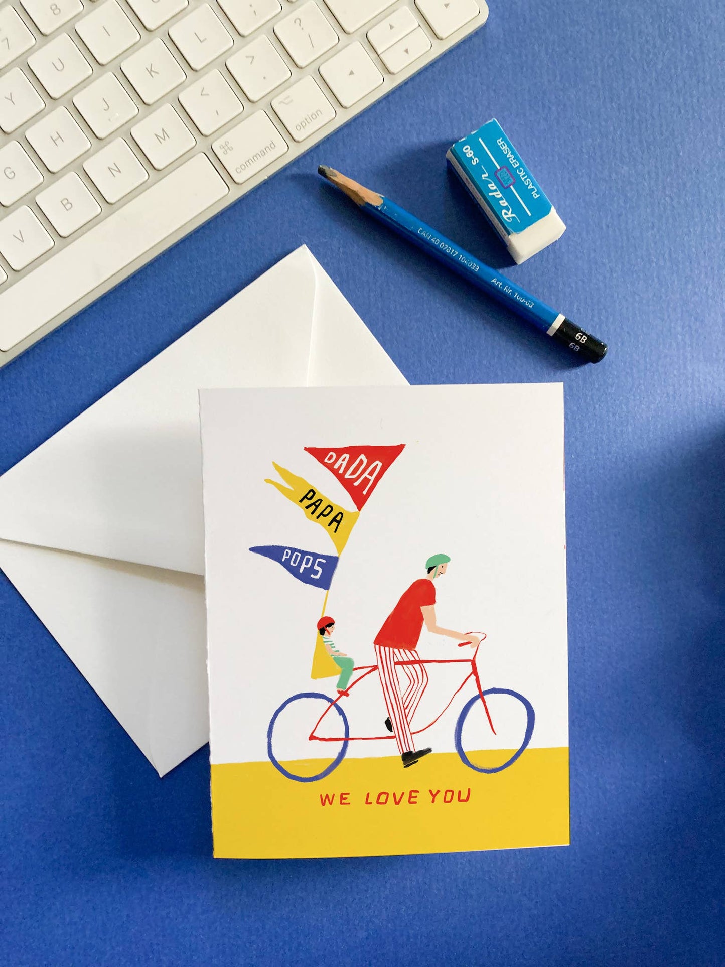Bike Dad – Father’s Day Dad Card | Bicycle Dad Greeting Card