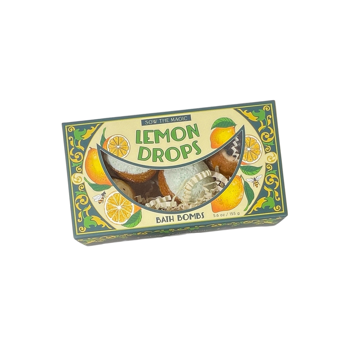 Lemon Drops Bath Bomb Gift Set Made with Citrus + Peppermint