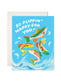Jumping Trout – Funny Fish Congratulations Card