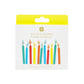 Rainbow Flame Birthday Candles - 12 Pack | Cake Candles |