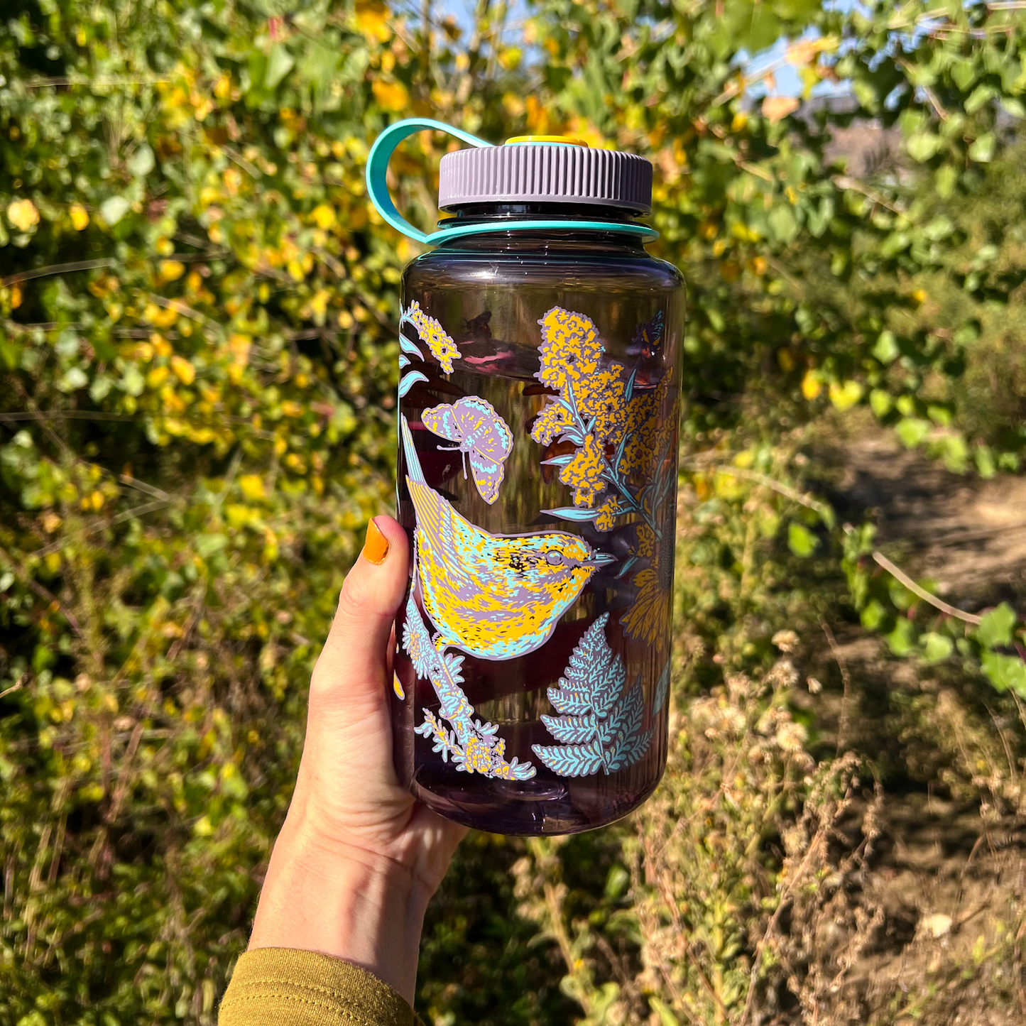 Prairie Warbler, 32oz Wide Mouth Nalgene Water Bottle