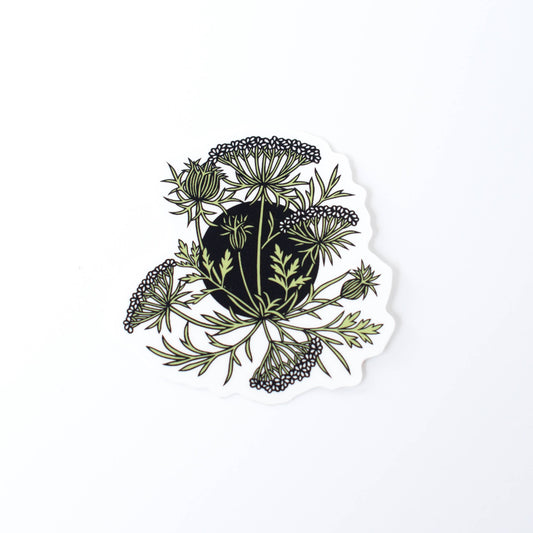 Queen Anne's Lace vinyl sticker