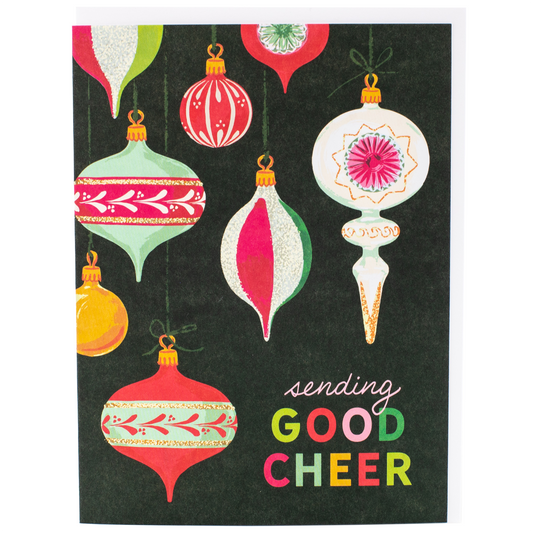 Vintage Ornaments Christmas Card