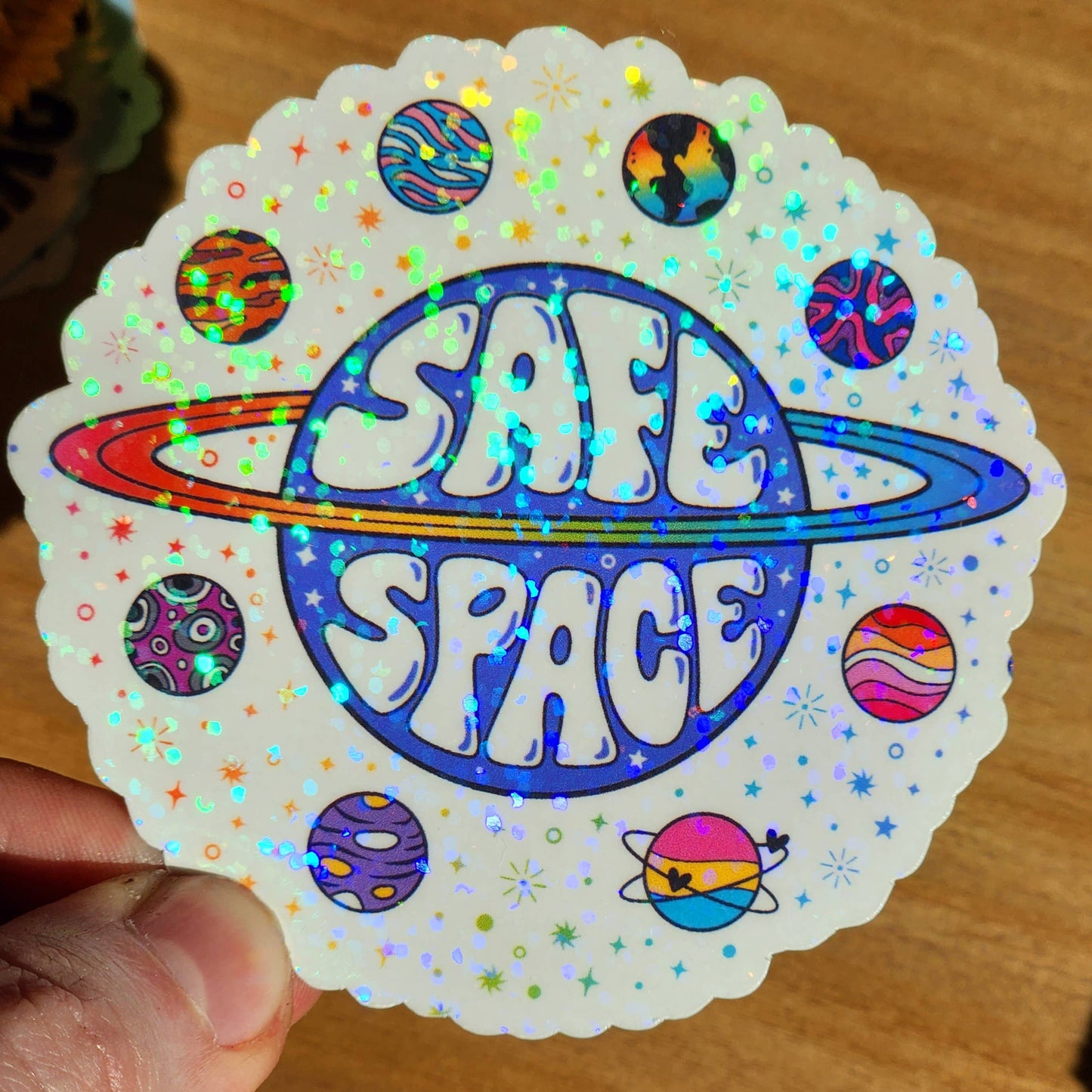 Safe space lgbtq sticker pride ally month hydroflask journal
