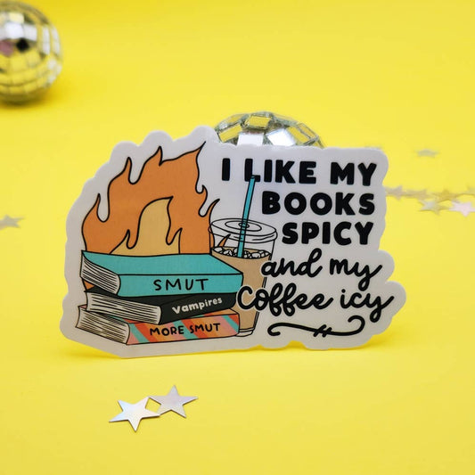 Smut sticker books reading funny hydroflask planner coffee