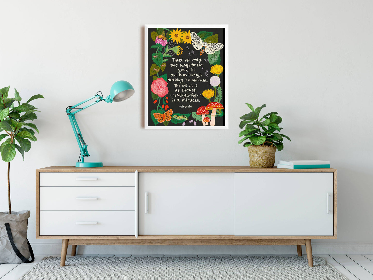 Everything is a Miracle Art Print - Nature - Einstein Quote
