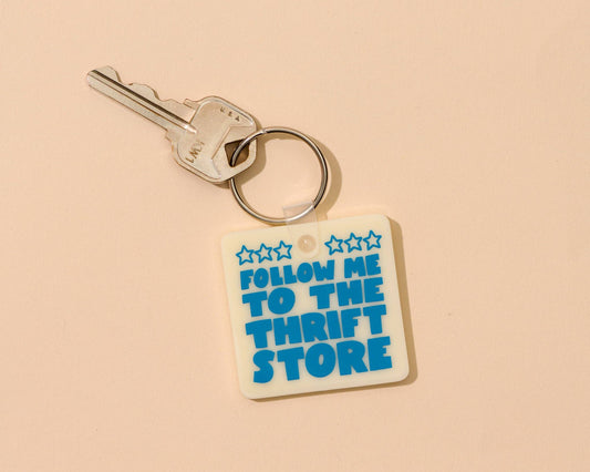 PVC Keychain by Your Gal Kiwi—Follow Me to the Thrift Store