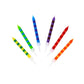 Striped Multicolor Candles - 24 Pack | Cake Candle |