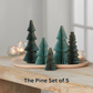 Honeycomb trees, vintage folding paper, Christmas, Winter