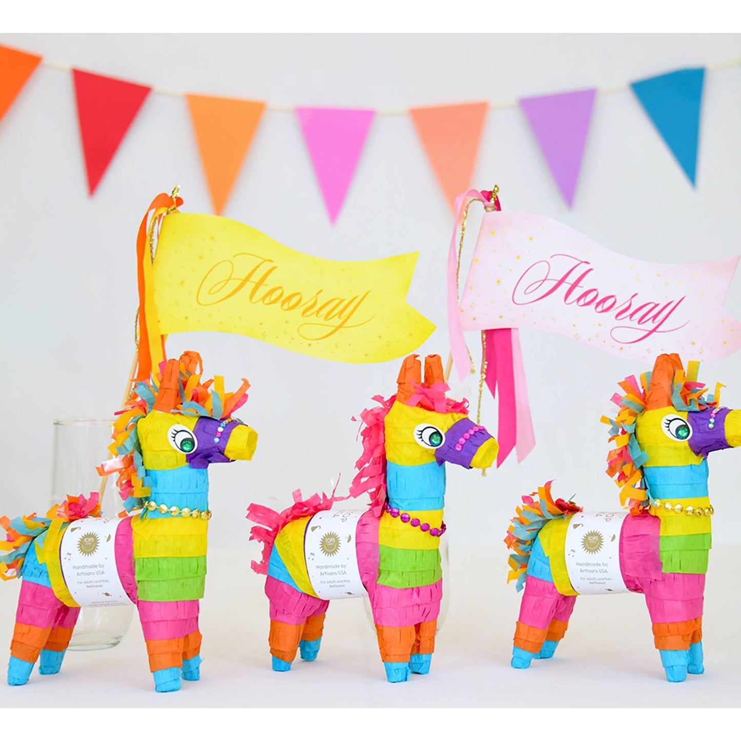 Refillable 8" Tabletop Piñata - Donkey - Assorted Colors