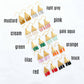 Colorful Triangle Geometric Earrings with beaded Fringe